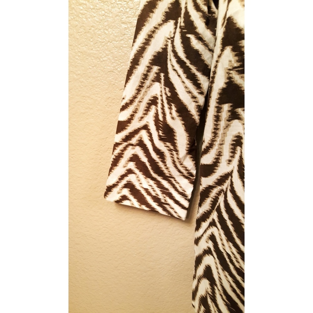 Ann Taylor LOFT Animal Print Beaded Tunic - Picture 3 of 7